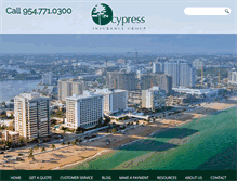 Tablet Screenshot of cypressinsurance.com